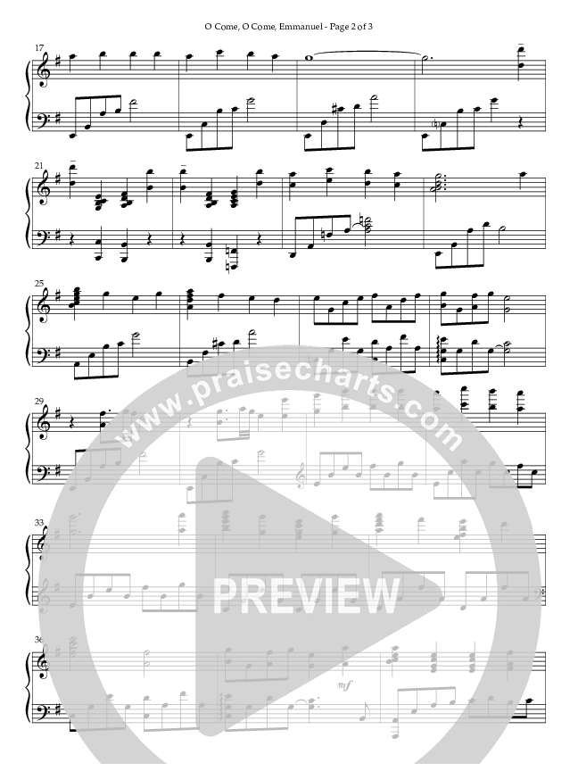 O Come O Come Emmanuel (Instrumental) Piano Solo (Lifeway Worship / Arr. David Carnes / Arr. Don Phillips)