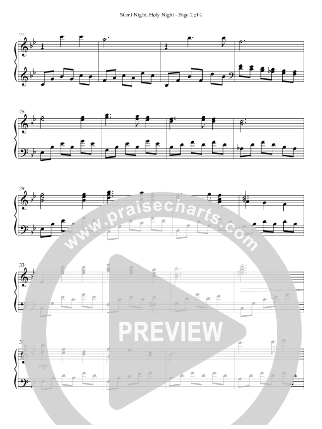 Silent Night Holy Night (Instrumental) Piano Solo (Lifeway Worship / Arr. Nancy L. Smith)