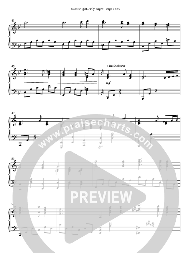 Silent Night Holy Night (Instrumental) Piano Solo (Lifeway Worship / Arr. Nancy L. Smith)