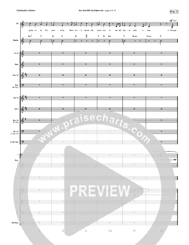 Our God Will Go Before Us (Choral Anthem SATB) Conductor's Score (Keith & Kristyn Getty / Matt Boswell / Matt Papa / Arr. Mason Brown)