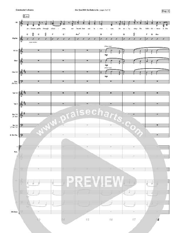 Our God Will Go Before Us (Choral Anthem SATB) Conductor's Score (Keith & Kristyn Getty / Matt Boswell / Matt Papa / Arr. Mason Brown)