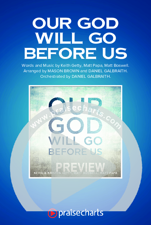 Our God Will Go Before Us (Choral Anthem SATB) Octavo Cover Sheet (Keith & Kristyn Getty / Matt Boswell / Matt Papa / Arr. Mason Brown)