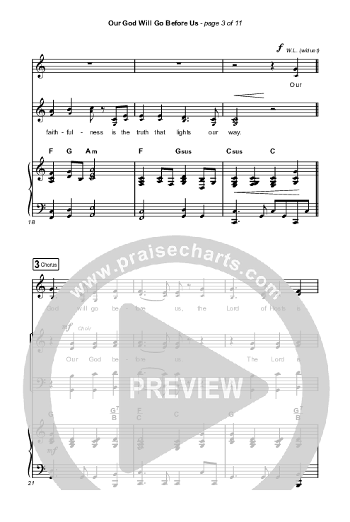 Our God Will Go Before Us (Choral Anthem SATB) Octavo (SATB & Pno) (Keith & Kristyn Getty / Matt Boswell / Matt Papa / Arr. Mason Brown)
