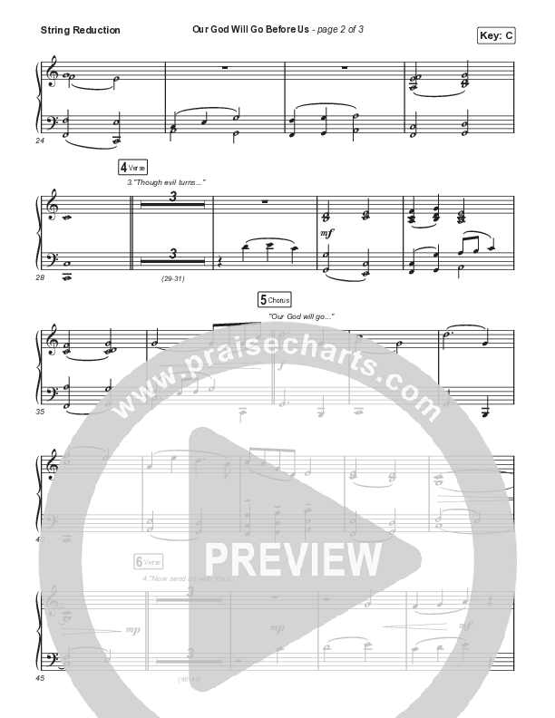 Our God Will Go Before Us (Choral Anthem SATB) String Reduction (Keith & Kristyn Getty / Matt Boswell / Matt Papa / Arr. Mason Brown)