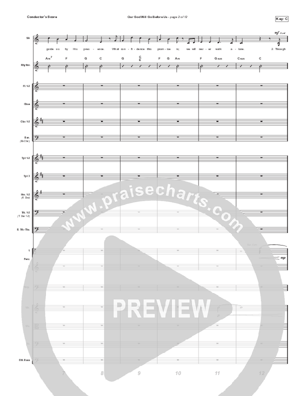 Our God Will Go Before Us (Worship Choir/SAB) Orchestration (No Vocals) (Keith & Kristyn Getty / Matt Boswell / Matt Papa / Arr. Mason Brown)