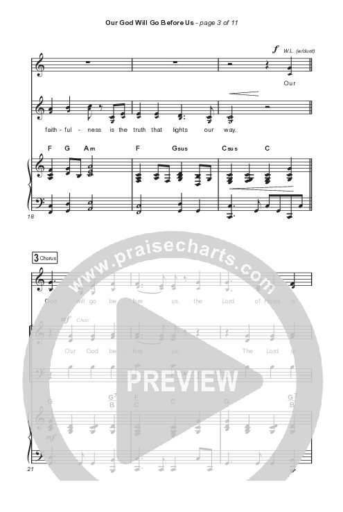 Our God Will Go Before Us (Worship Choir/SAB) Octavo (SAB & Pno) (Keith & Kristyn Getty / Matt Boswell / Matt Papa / Arr. Mason Brown)