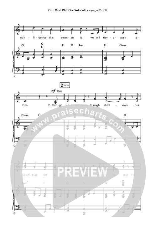Our God Will Go Before Us (Unison/2-Part) Octavo (Uni/2-Part & Pno) (Keith & Kristyn Getty / Matt Boswell / Matt Papa / Arr. Mason Brown)