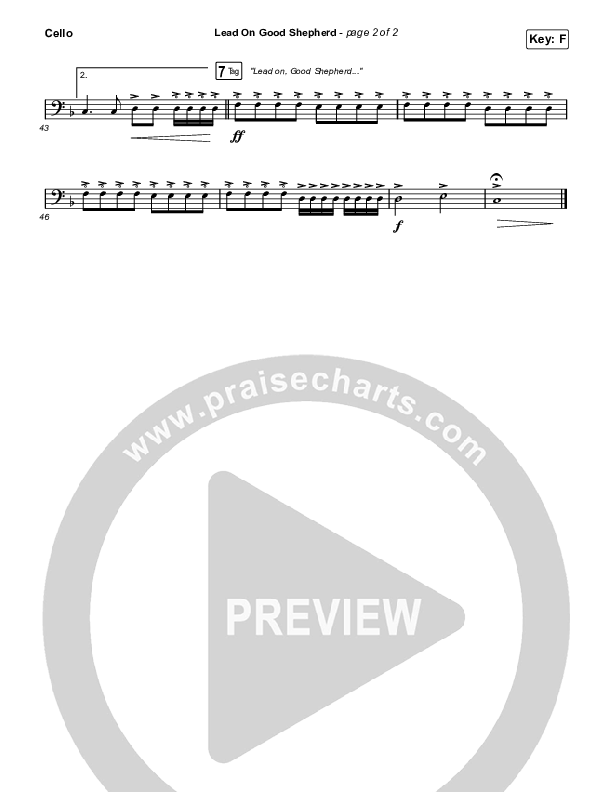 Lead On Good Shepherd Cello (Patrick Mayberry / Crowder)