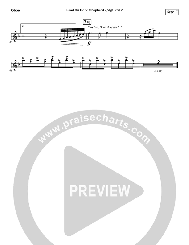 Lead On Good Shepherd Oboe (Patrick Mayberry / Crowder)