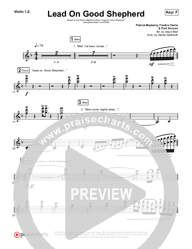 Lead On Good Shepherd String Pack (Patrick Mayberry / Crowder)