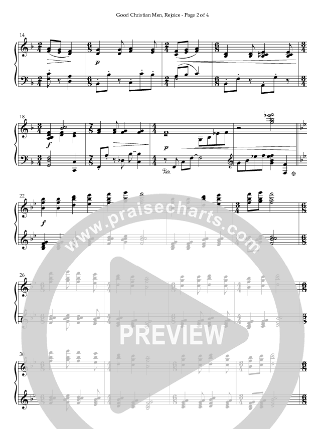 Good Christian Men Rejoice (Instrumental) Piano Solo (Life Worship / Arr. Michael Cox)
