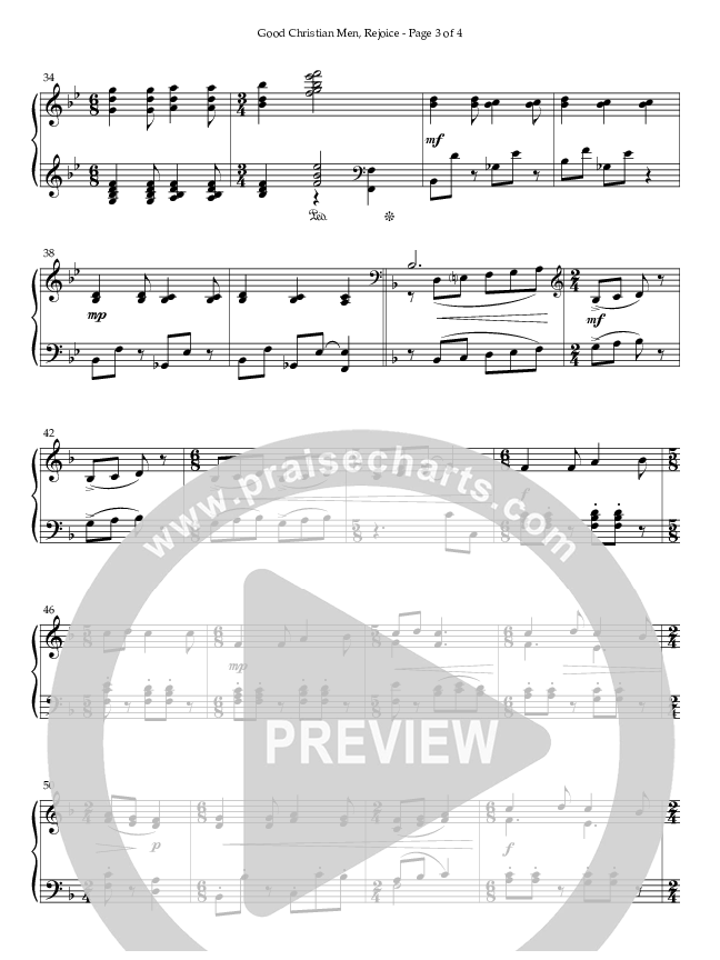Good Christian Men Rejoice (Instrumental) Piano Solo (Life Worship / Arr. Michael Cox)