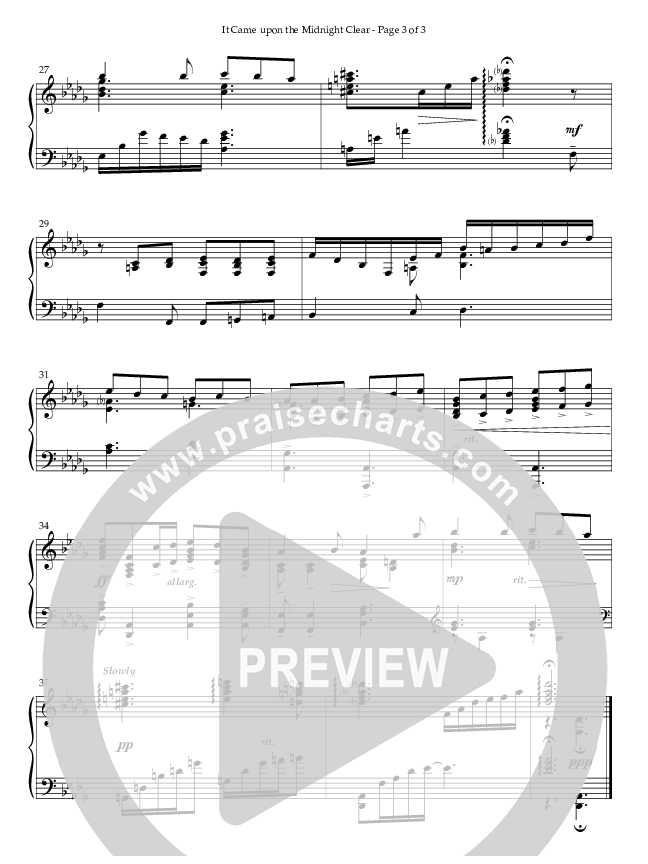 It Came Upon The Midnight Clear (Instrumental) Piano Solo (Life Worship / Arr. Stan Pethel)