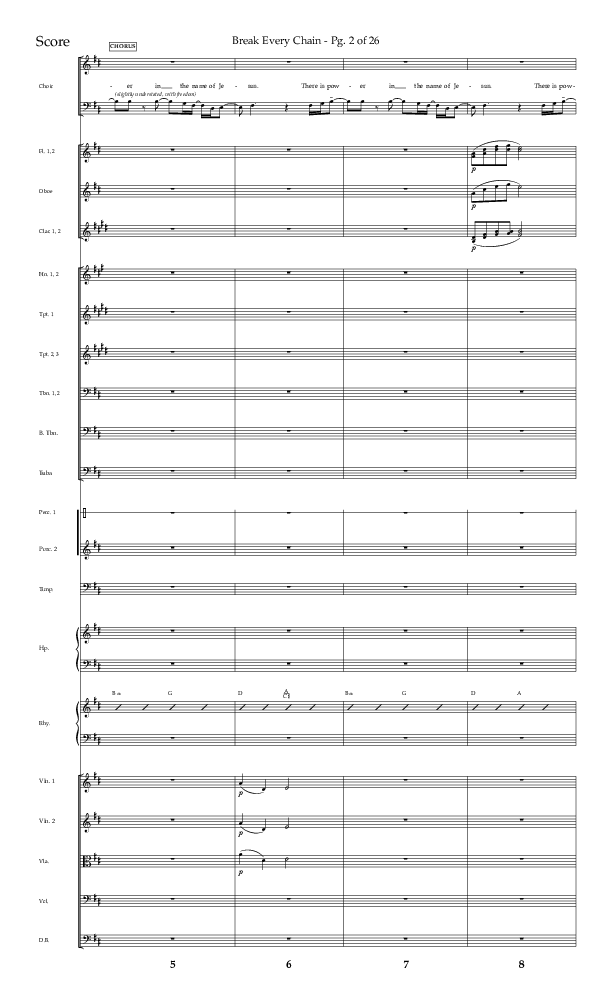 Break Every Chain (Choral Anthem SATB) Conductor's Score (Lifeway Choral / Arr. Joshua Spacht)