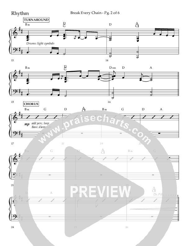 Break Every Chain (Choral Anthem SATB) Lead Melody & Rhythm (Lifeway Choral / Arr. Joshua Spacht)