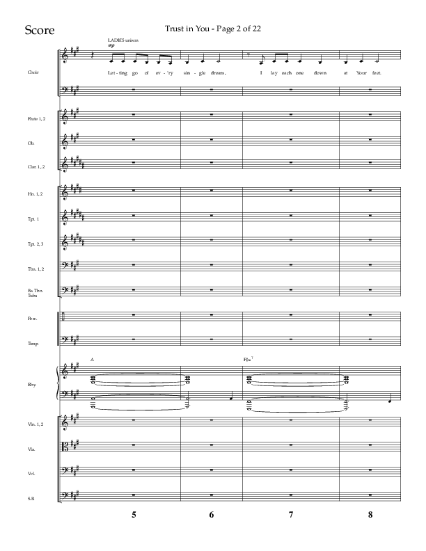 Trust In You (Choral Anthem SATB) Conductor's Score (Lifeway Choral / Arr. Bradley Knight)