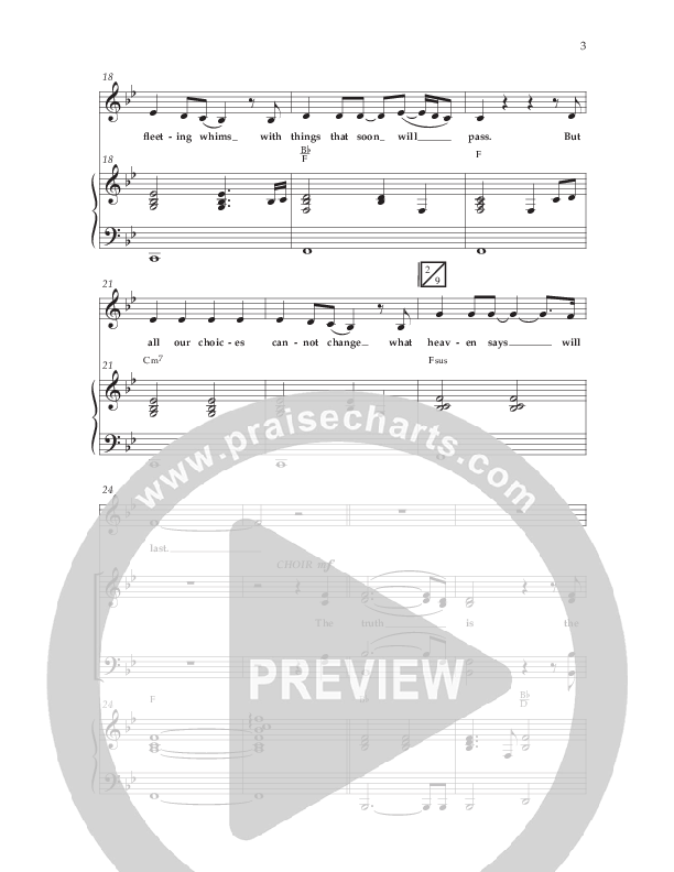 The Truth Is (Choral Anthem SATB) Anthem (SATB/Piano) (Lifeway Choral / Arr. Bradley Knight)