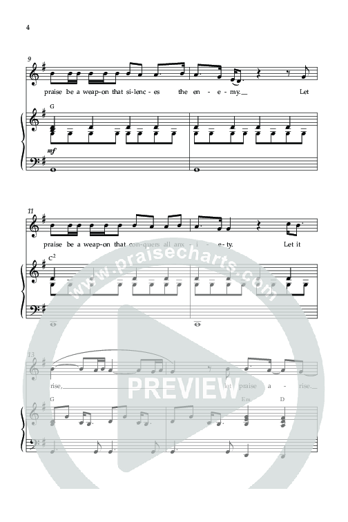 We Praise You (Choral Anthem SATB) Anthem (SATB/Piano) (Lifeway Choral / Arr. Daniel Semsen)