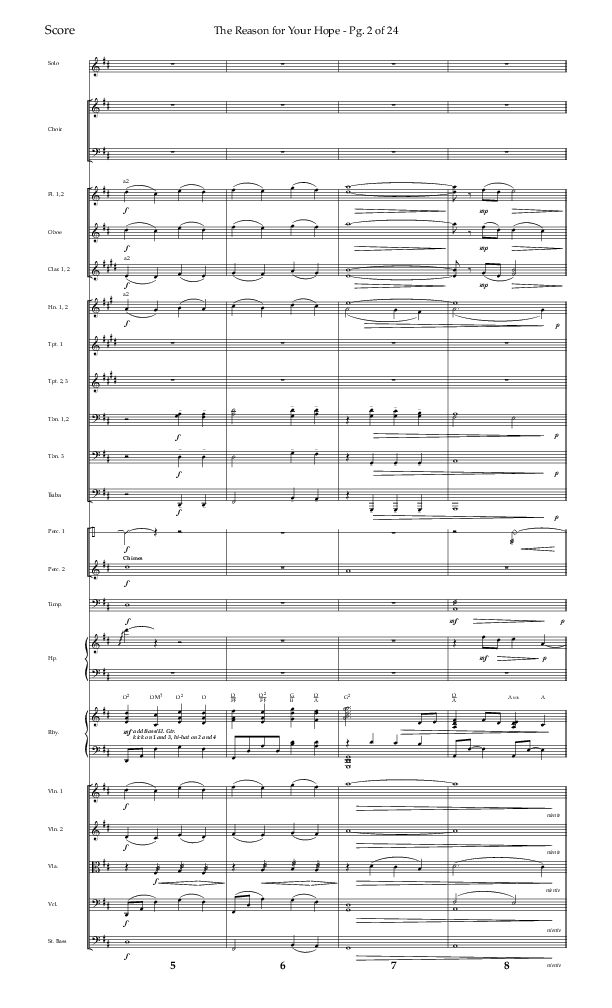 The Reason For Your Hope (Choral Anthem SATB) Orchestration (Lifeway Choral / Arr. John Bolin / Orch. Phillip Keveren)