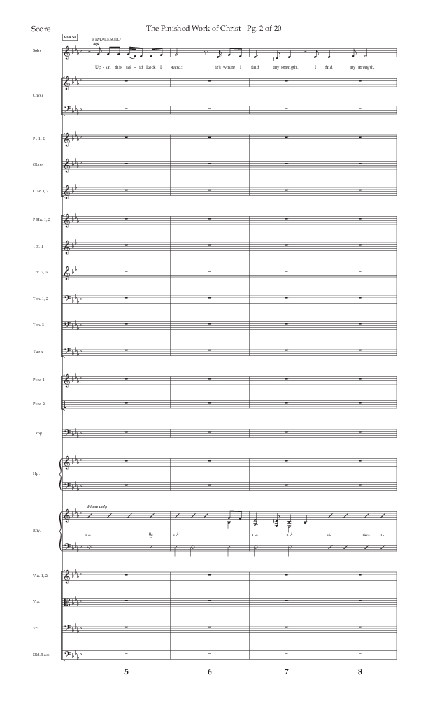 The Finished Work Of Christ (Choral Anthem SATB) Conductor's Score (Lifeway Choral / Arr. John Bolin / Orch. David Shipps)