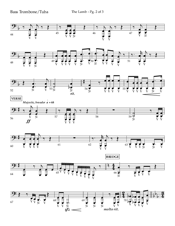 The Lamb (Choral Anthem SATB) Orchestration (Arr. David T. Clydesdale / Lifeway Choral / Arr. Kim Collingsworth)