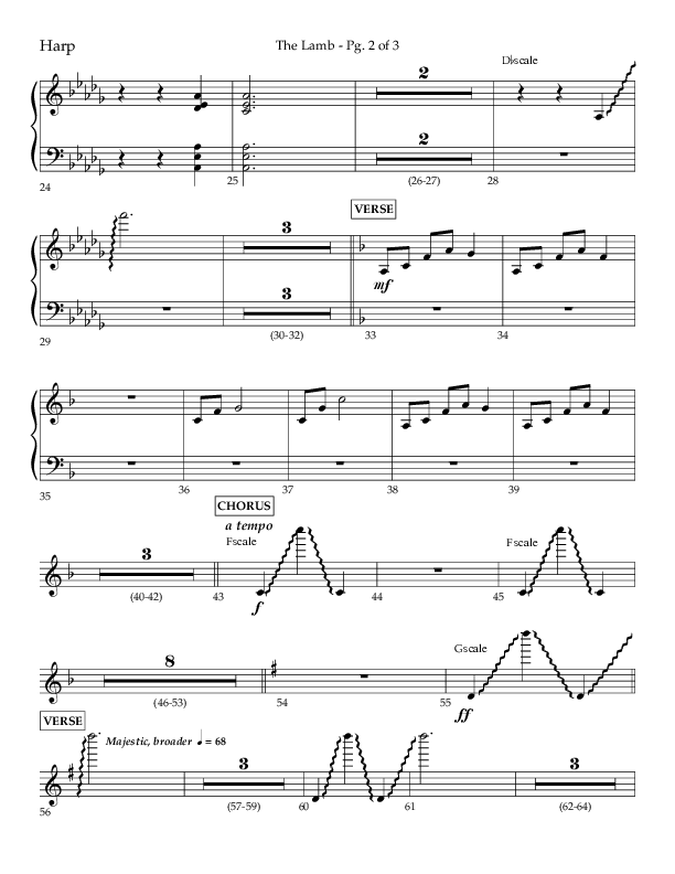 The Lamb (Choral Anthem SATB) Harp (Arr. David T. Clydesdale / Lifeway Choral / Arr. Kim Collingsworth)