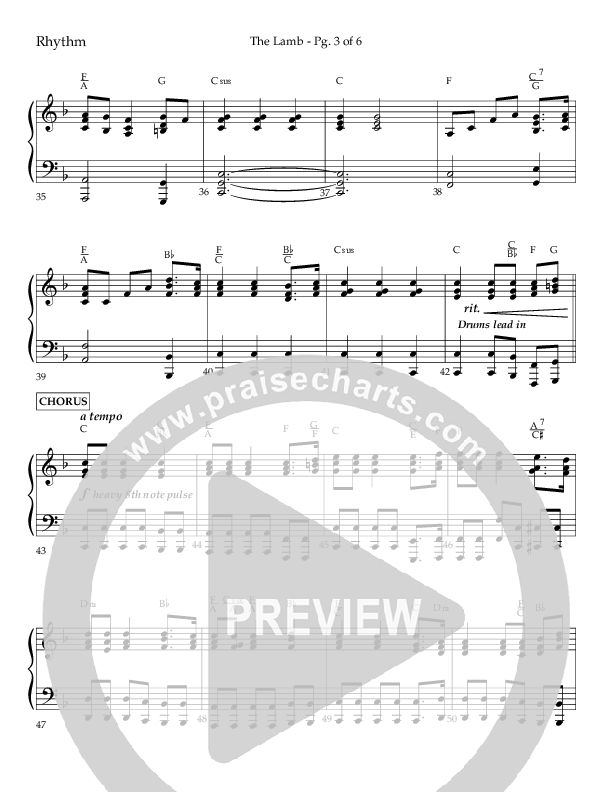 The Lamb (Choral Anthem SATB) Lead Melody & Rhythm (Arr. David T. Clydesdale / Lifeway Choral / Arr. Kim Collingsworth)