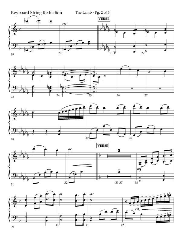 The Lamb (Choral Anthem SATB) String Reduction (Arr. David T. Clydesdale / Lifeway Choral / Arr. Kim Collingsworth)