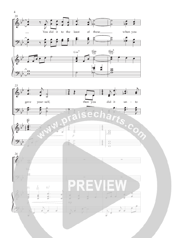 The Least Of These (Choral Anthem SATB) Anthem (SATB/Piano) (Lifeway Choral / Arr. Jeff Lippencott)
