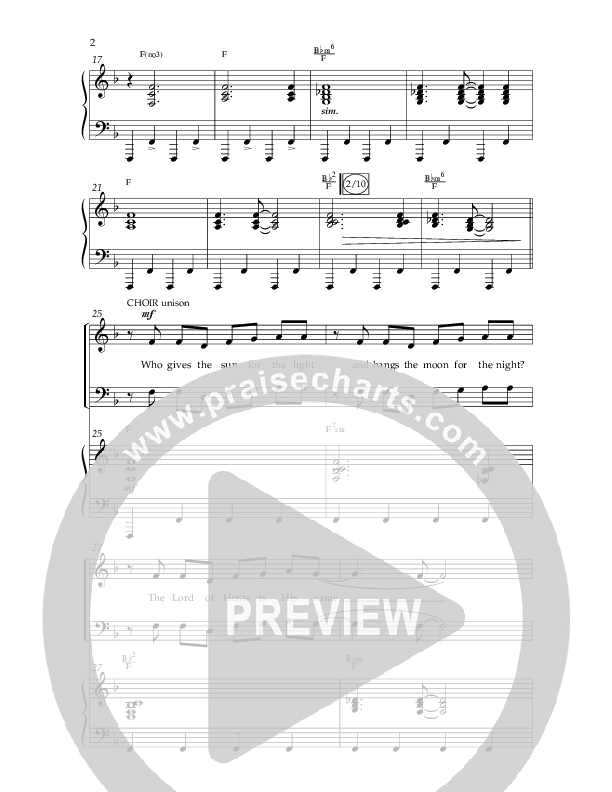 The Lord of Hosts (Choral Anthem SATB) Anthem (SATB/Piano) (Lifeway Choral / Arr. John Bolin)