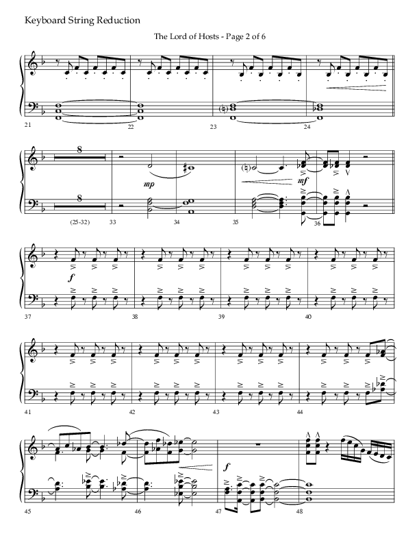 The Lord of Hosts (Choral Anthem SATB) String Reduction (Lifeway Choral / Arr. John Bolin)