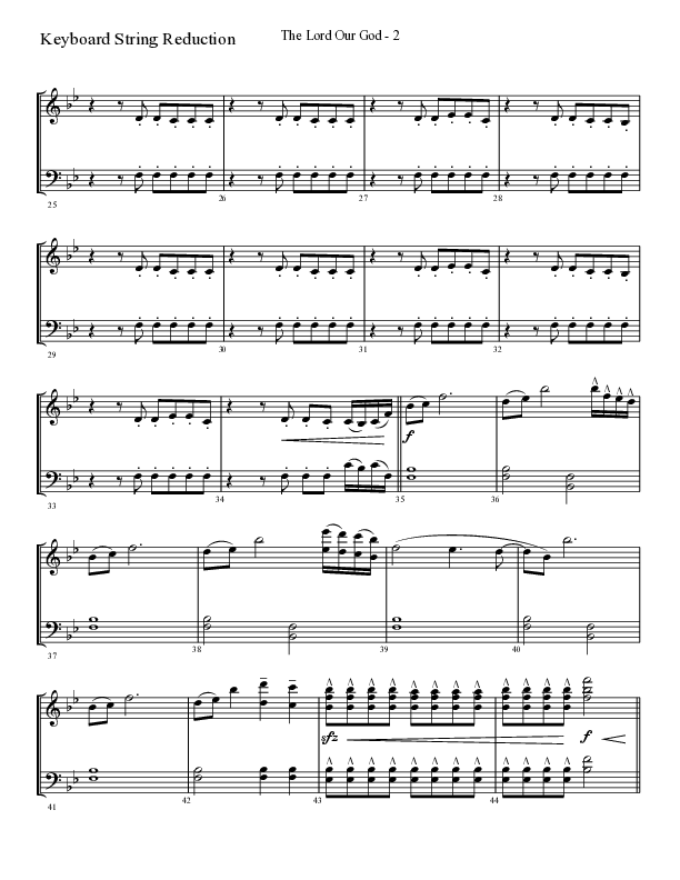 The Lord Our God with You Are God Alone (Not A God) (Choral Anthem SATB) String Reduction (Lifeway Choral / Arr. Cliff Duren)