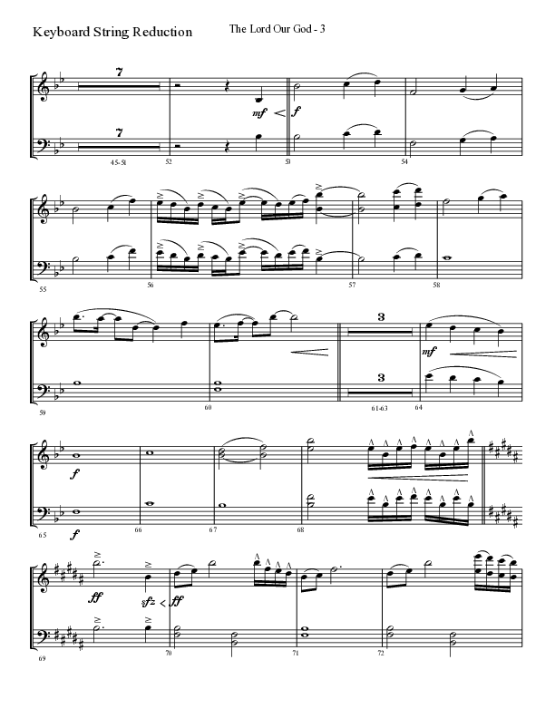 The Lord Our God with You Are God Alone (Not A God) (Choral Anthem SATB) String Reduction (Lifeway Choral / Arr. Cliff Duren)