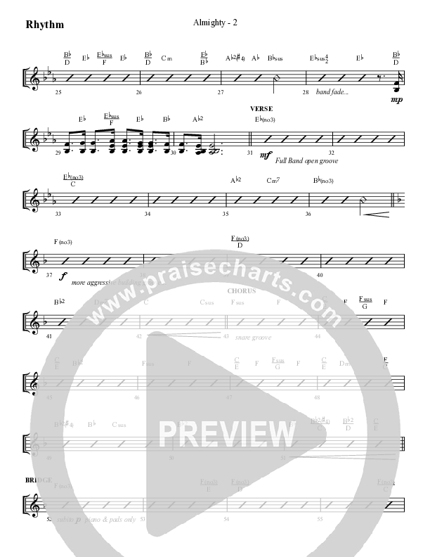 Almighty with Holy Holy Holy (Choral Anthem SATB) Lead Melody & Rhythm (Lifeway Choral / Arr. Cliff Duren)