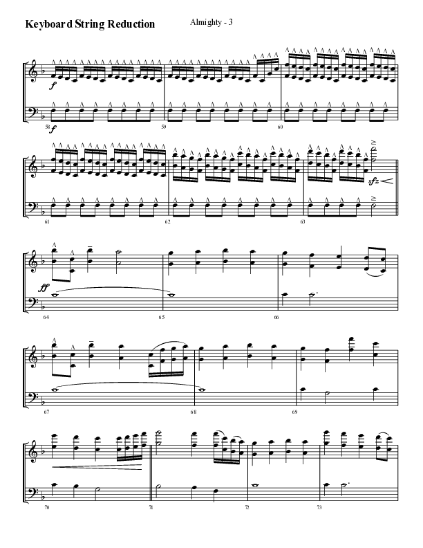 Almighty with Holy Holy Holy (Choral Anthem SATB) String Reduction (Lifeway Choral / Arr. Cliff Duren)