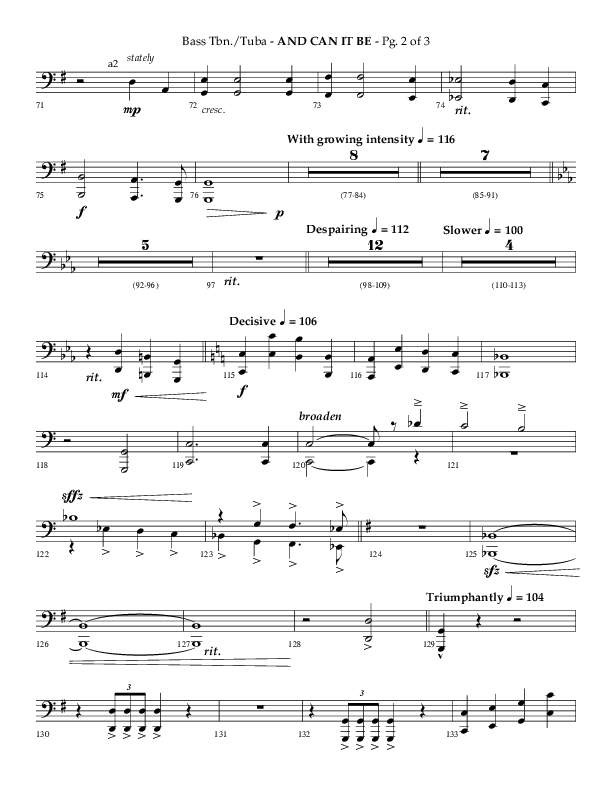 And Can It Be (Choral Anthem SATB) Orchestration (Lifeway Choral / Arr. Phillip Keveren)