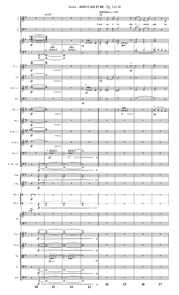 And Can It Be (Choral Anthem SATB) Conductor's Score (Lifeway Choral / Arr. Phillip Keveren)