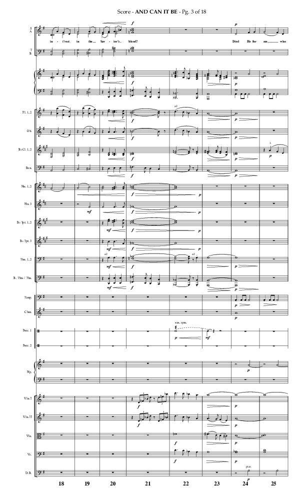 And Can It Be (Choral Anthem SATB) Conductor's Score (Lifeway Choral / Arr. Phillip Keveren)