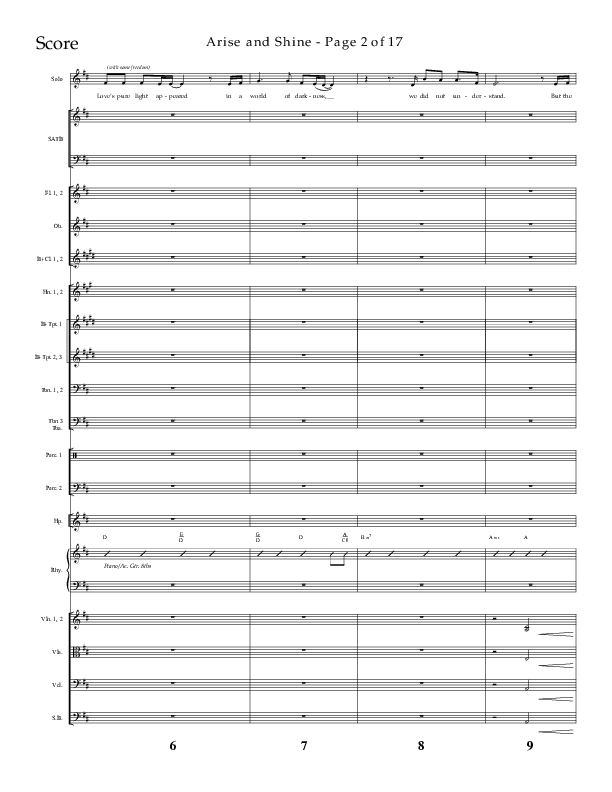 Arise And Shine (Choral Anthem SATB) Conductor's Score (Lifeway Choral / Arr. Kirk Kirkland / Orch. Camp Kirkland)