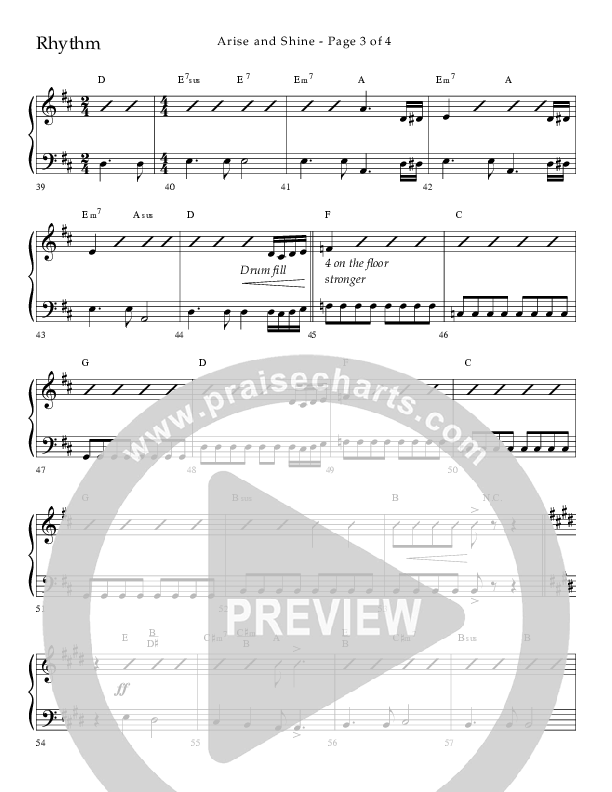 Arise And Shine (Choral Anthem SATB) Lead Melody & Rhythm (Lifeway Choral / Arr. Kirk Kirkland / Orch. Camp Kirkland)
