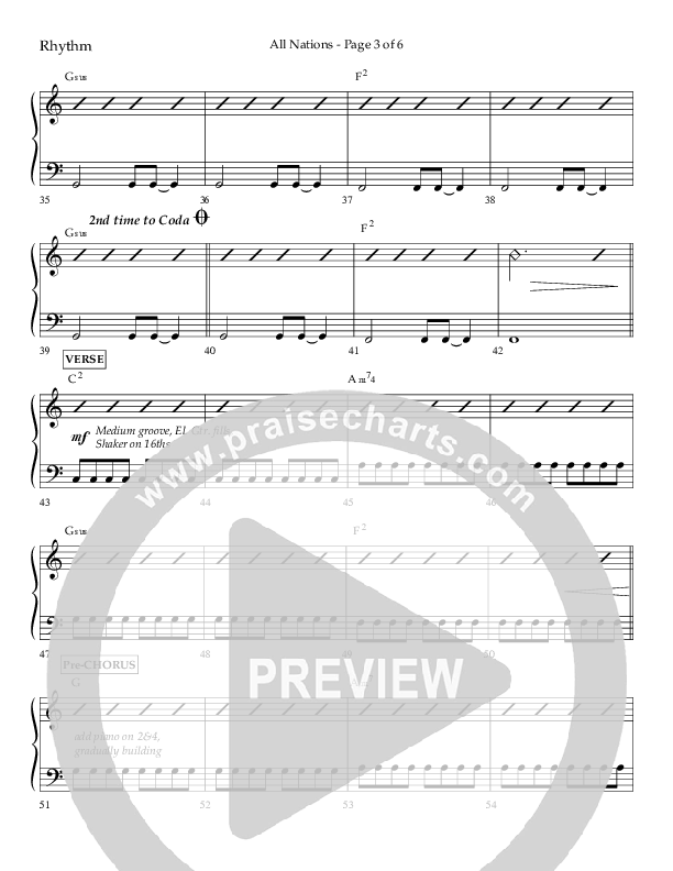 All Nations (Choral Anthem SATB) Lead Melody & Rhythm (Lifeway Choral / Arr. Camp Kirkland)