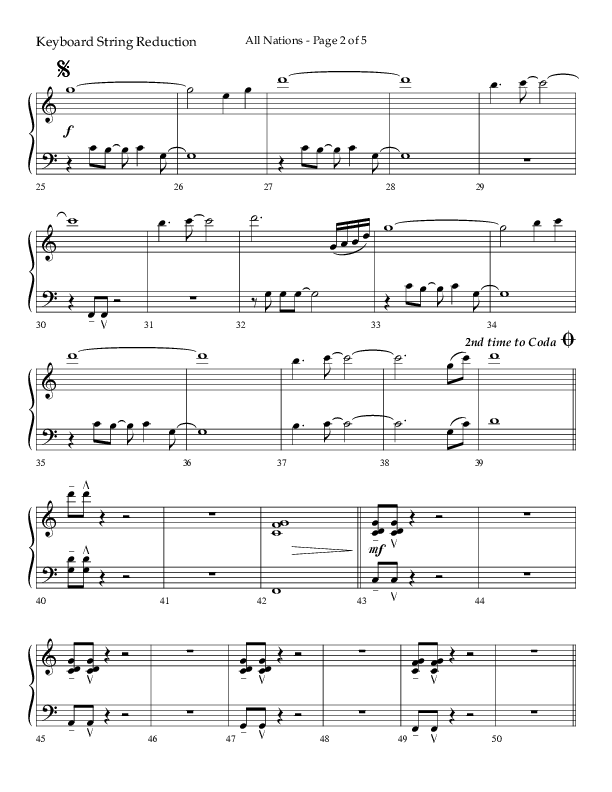 All Nations (Choral Anthem SATB) String Reduction (Lifeway Choral / Arr. Camp Kirkland)