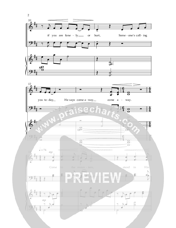 Come To The Mountain (Choral Anthem SATB) Anthem (SATB/Piano) (Lifeway Choral / Arr. Phillip Keveren)