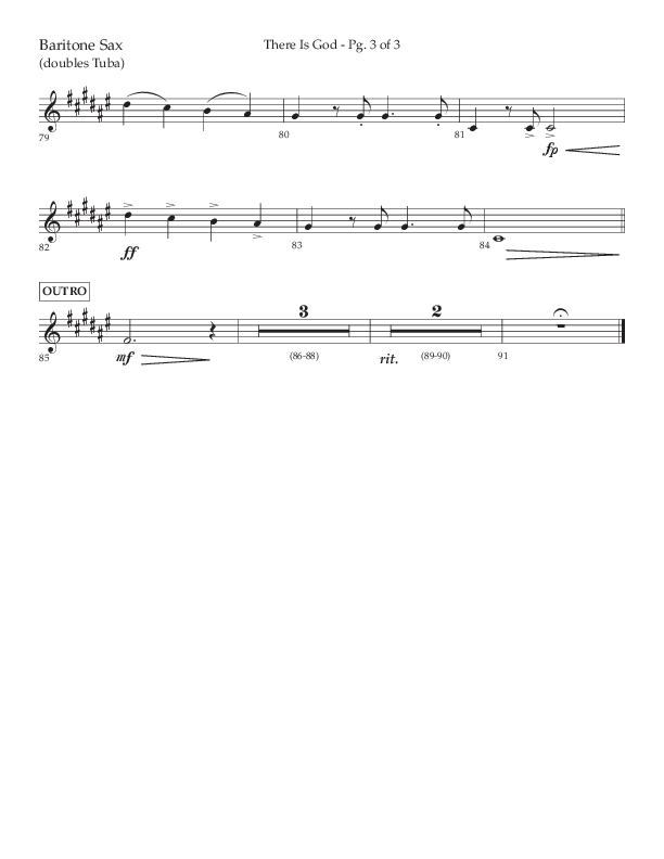 There Is God (Choral Anthem SATB) Bari Sax (Arr. John Bolin / Lifeway Choral / Orch. Michael Lawrence)