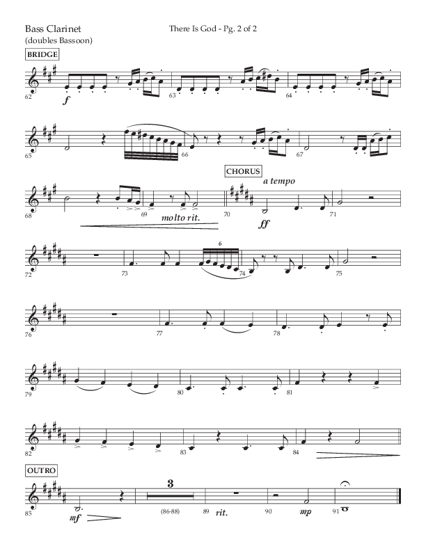 There Is God (Choral Anthem SATB) Bass Clarinet (Arr. John Bolin / Lifeway Choral / Orch. Michael Lawrence)