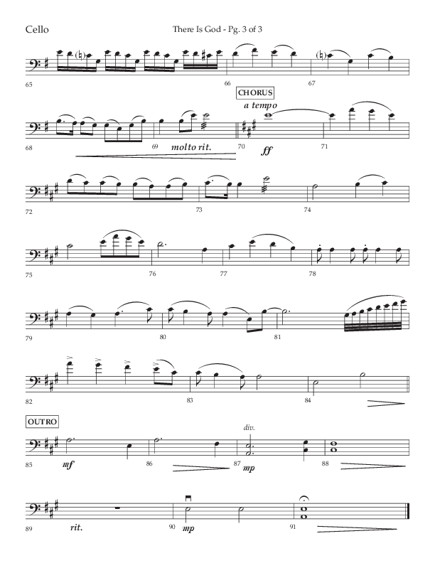 There Is God (Choral Anthem SATB) Cello (Arr. John Bolin / Lifeway Choral / Orch. Michael Lawrence)