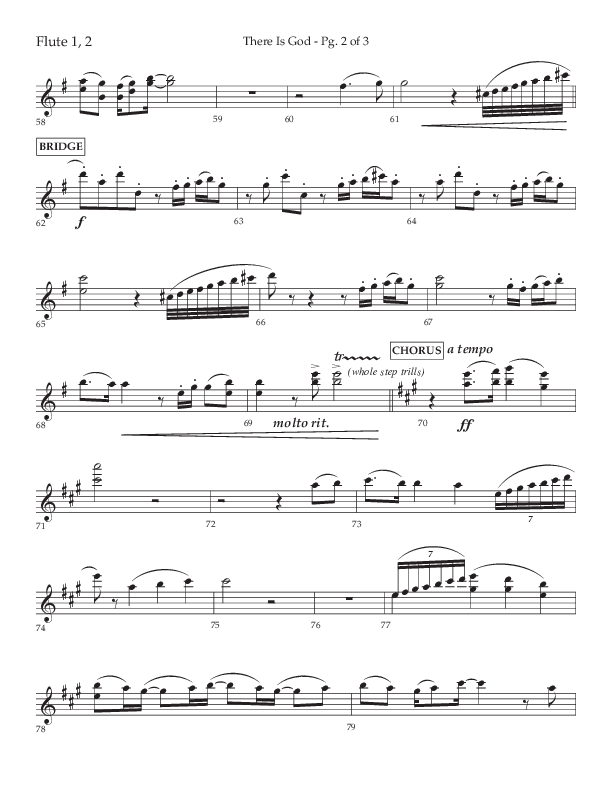 There Is God (Choral Anthem SATB) Flute 1/2 (Arr. John Bolin / Lifeway Choral / Orch. Michael Lawrence)