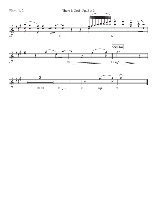 There Is God (Choral Anthem SATB) Flute 1/2 (Arr. John Bolin / Lifeway Choral / Orch. Michael Lawrence)
