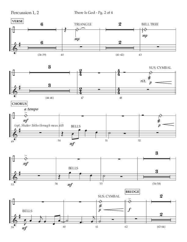 There Is God (Choral Anthem SATB) Percussion 1/2 (Arr. John Bolin / Lifeway Choral / Orch. Michael Lawrence)