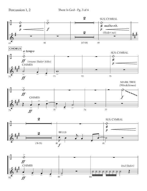 There Is God (Choral Anthem SATB) Percussion 1/2 (Arr. John Bolin / Lifeway Choral / Orch. Michael Lawrence)